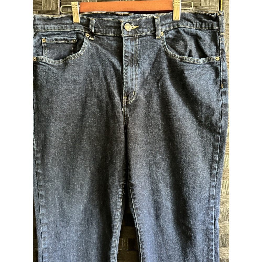 Sonoma Men's Straight Jeans 38 X 30 solid dark wash - Picture 2 of 16